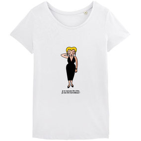 ICONS ICONES MARILYN MONROE ILLUSTRATION T-SHIRT / CREATION ORIGINALE © Stephanie Gerlier / T FOR TIGER