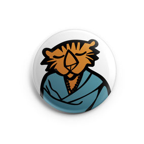 BADGE MAGNET MIROIR by T FOR TIGER / copyright Stephanie Gerlier