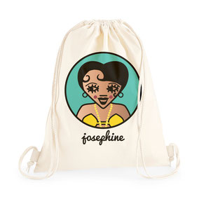 ICONS ICONES JOSEPHINE BAKER ILLUSTRATION SAC A DOS / CREATION ORIGINALE © Stephanie Gerlier / T FOR TIGER