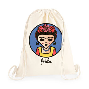 ICONS ICONES FRIDA KAHLO ILLUSTRATION SAC A DOS TOTE BAG / CREATION ORIGINALE © Stephanie Gerlier / T FOR TIGER