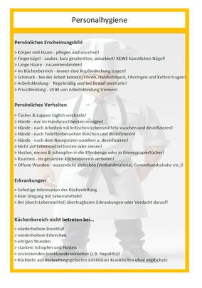 gratis Aushang Personalhygiene