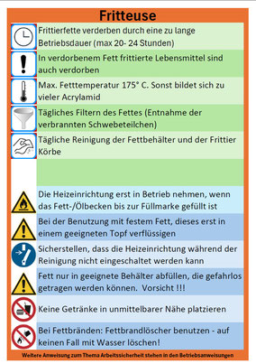 gratis Aushang Arbeitsanweisung Fritteuse