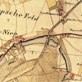 Auschnitt von Tranchot Moers Blatt 29 1801-1828