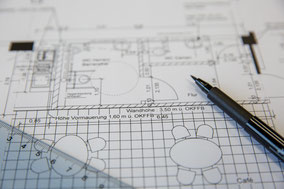 Architektur Bauplan