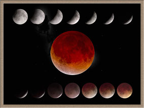 Mondfinsternis Phasen - Mooneclipse Phases