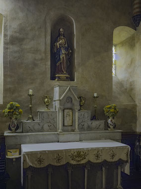 Bild: Seitenaltar in der Église Saint-André in Luz-Saint-Sauveur