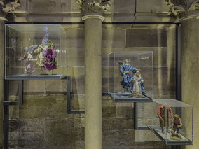Bild: Krippenfiguren in der Cathédrale Notre-Dame de Strasbourg
