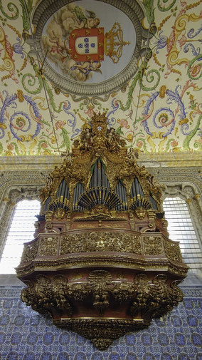 Bild: Orgel der Capela de São Miguel in der Universität Coimbra