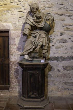 Bild: Statue Dieu la pére in der Abbaye Saint-Michel-de-Cuxa