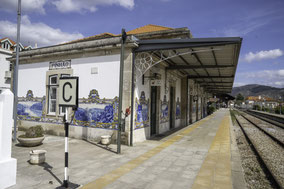 Bild: Bahnhof in Pinhão, Portugal