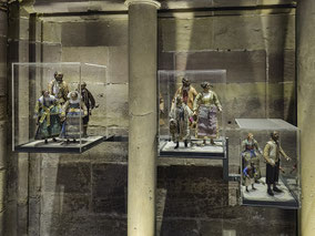 Bild: Krippenfiguren in der Cathédrale Notre-Dame de Strasbourg