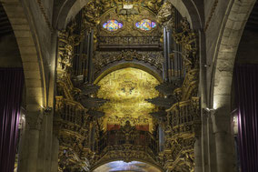 Bild: Kunstvolle Orgel in der Sé in Braga, Portugal