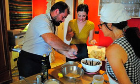 Private Sicilian Cooking Class in Taormina by professional Sicilian chef in Real Sicilian Family