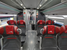 The smart class in the Italo from Bologna to Rome