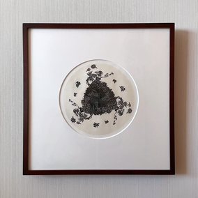 感情2/木口木版/20×20cm/ 額装込み￥34,700(税込み)/シート価格シートのみの販売はございません
