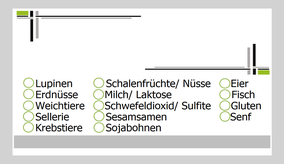 Kennzeichnung von Allergenen