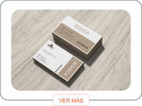Tarjetas personales a full color con logotipo de empresa y acabado profesional para presentación comercial