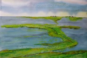 Landunter_Aquarell (36 x 48 cm)