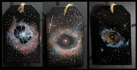 Deine Galaxy auf Holztafel von TCn-Art