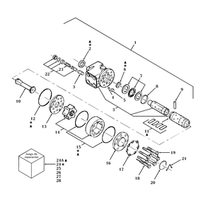 Hidro-motor Danfoss para dirección de NH Génesis 5610, 6610, 7610 y sus componentes.