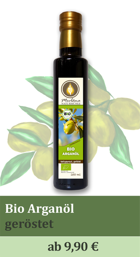 bio arganöl, arganöl, geröstetes arganöl, feinkostöle, naturmühle, naturmuehle, kräuterölmühle, 