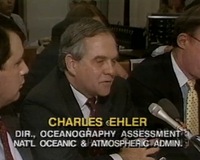 Tom Campbell (NOAA General Counsel), CNE, & Richard Stewart (Dep. Attorney General, DOJ), Exxon Valdez Damage Assessment Congressional Hearing, April 1990