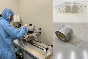 フィルムデバイスの試作開発の様子