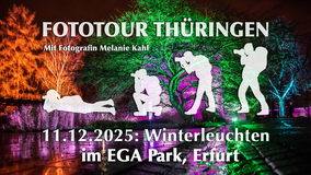 Winterleuchten egapark erfurt fotografieren