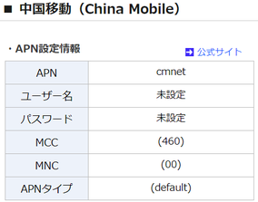 中国語学留学　中国移動通信　SIMカード設定