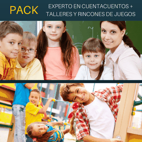CURSOS DE CUENTACUENTOS Y TALLERES Y RINCONES DE JUEGOS