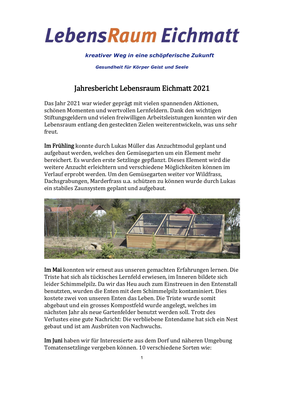 Jahresbericht 2021