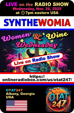 Synthewomia Live on the Radio Show, Women and Wine, Radio OTAT247