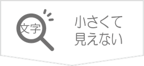 文字が小さくて見えない。