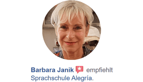 Barbara Janik empfiehlt die Sprachschule Alegría.