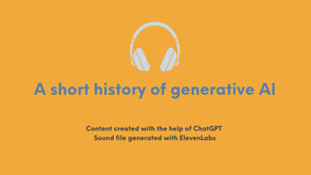 YouTube video/audio file A short history of generative AI