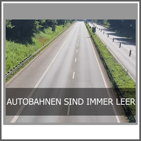 leere Autobahnen im Ruhrgebiet