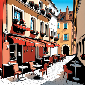 Cafe in Rom