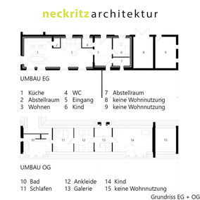 Grundriss EG und Grundriss OG, Buschmannshof in Neukirchen - Vluyn