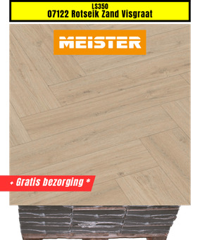 Meister LS350 | 07122 Rotseik Zand Visgraat laminaat