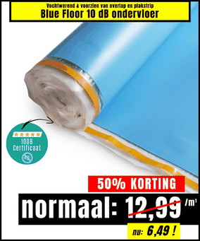 Blue Floor 10 dB ondervloer