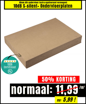 10dB S-silent+ Ondervloerplaten