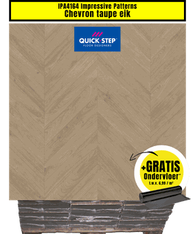IPA4164 Chevron taupe eik LAMINAAT Impressive Patterns