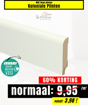 Moderne sfeerplinten in de aanbieding