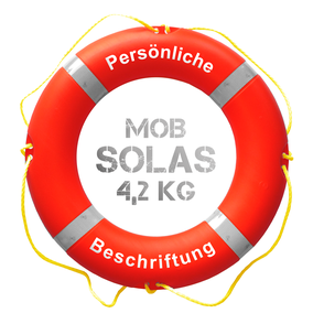 Rettungsring Weiß-Rot mit Beschriftung