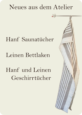 feewerk haushalt textilien, leinenlaken, hanf geschirrtuch, hanf saunatuch