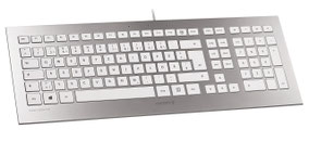 Cherry Strait Corded Keyboard (argent/blanc)