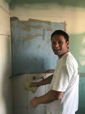 Torsten Barth mit Spaß bei der Arbeit