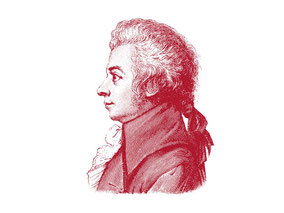 Zeichnung: Wolfgang Amadeus Mozart