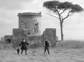 Scena da Uccellacci ed Uccellini di P. P. Pasolini