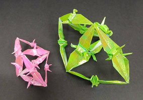 講習作品 「正六面体連鶴」